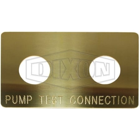 Dixon The Right Connection 24-385 Wall Plate, 3-3/8 in Nominal, Brass, Domestic WP2H-PT-P